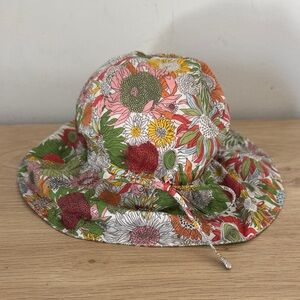 Bonton Floral Sun Hat - size 2